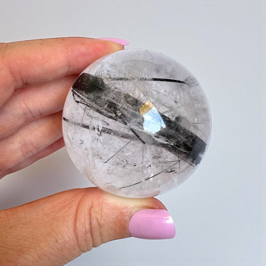 Tourmaline in Quartz Sphere 5cm
