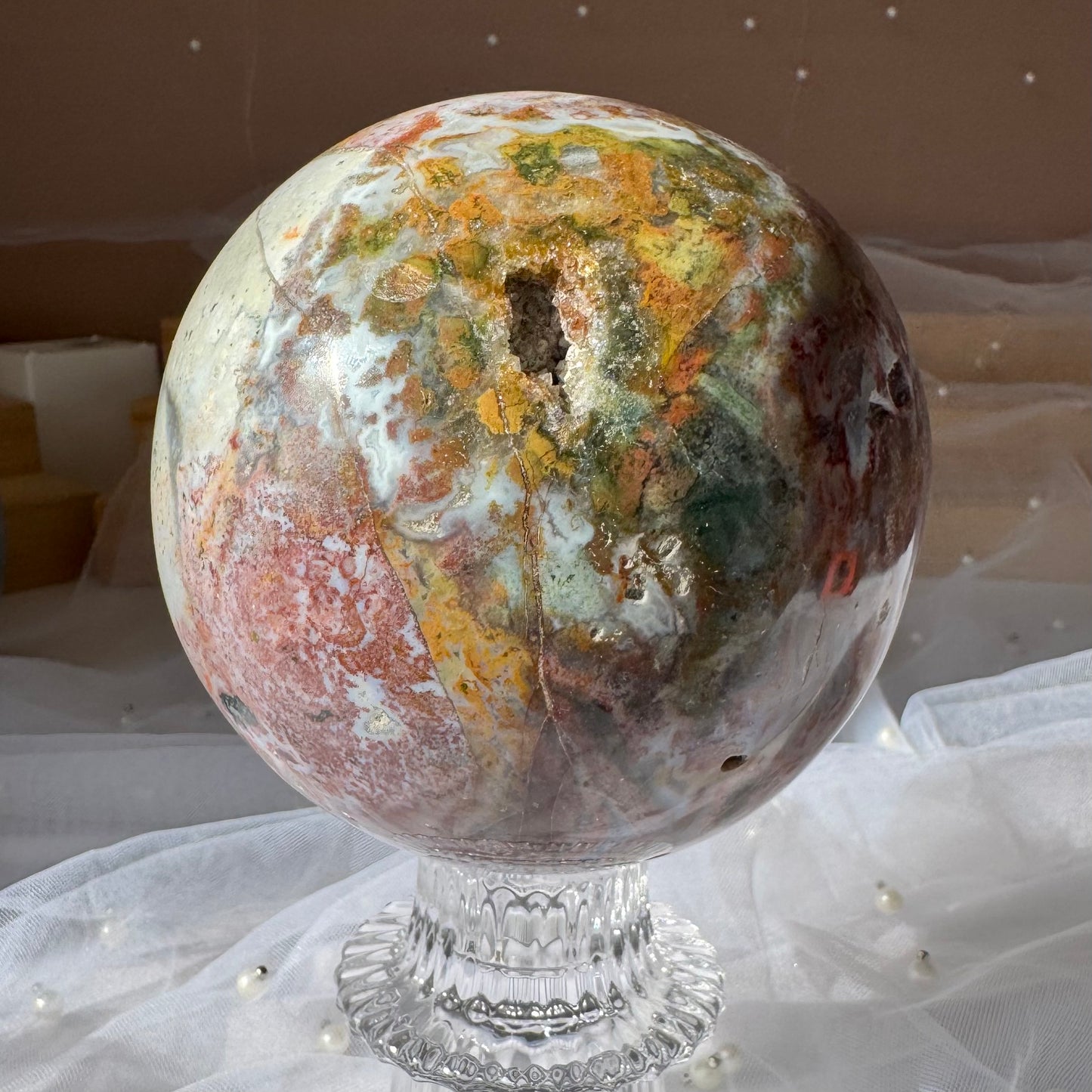 Sea Jasper Sphere 1.427kg