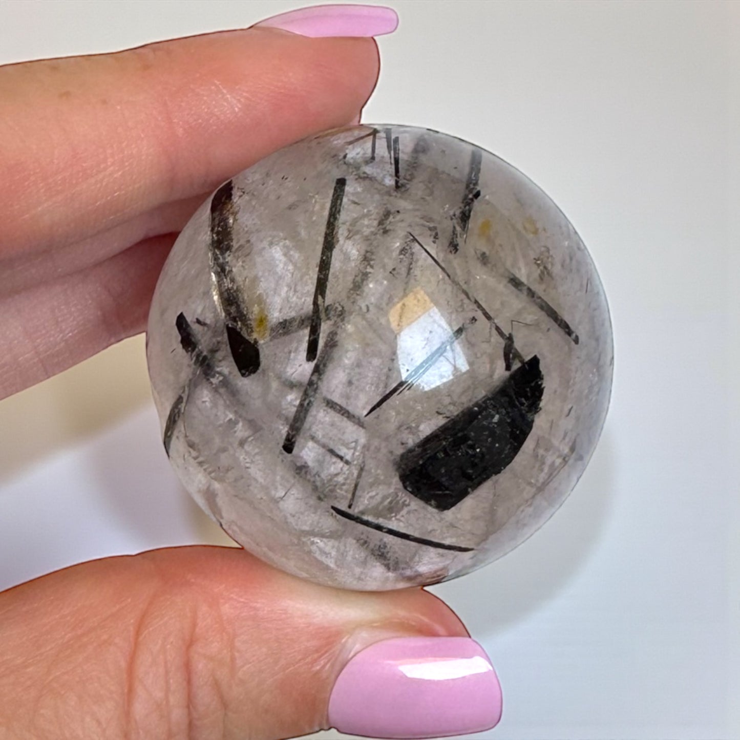 Tourmaline in Quartz Sphere 4cm