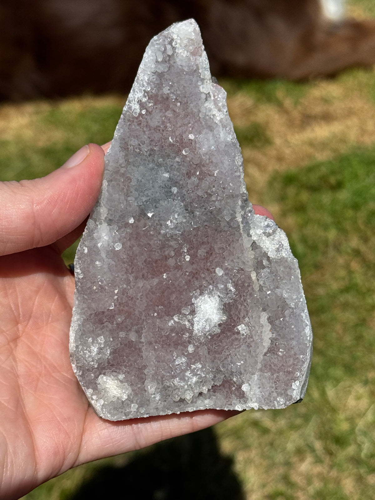 Pinky/Blurple Chalcedony Cluster