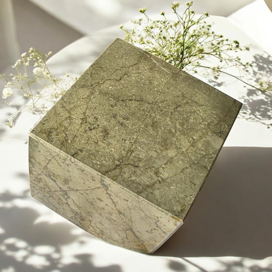 Pyrite Floating Cube