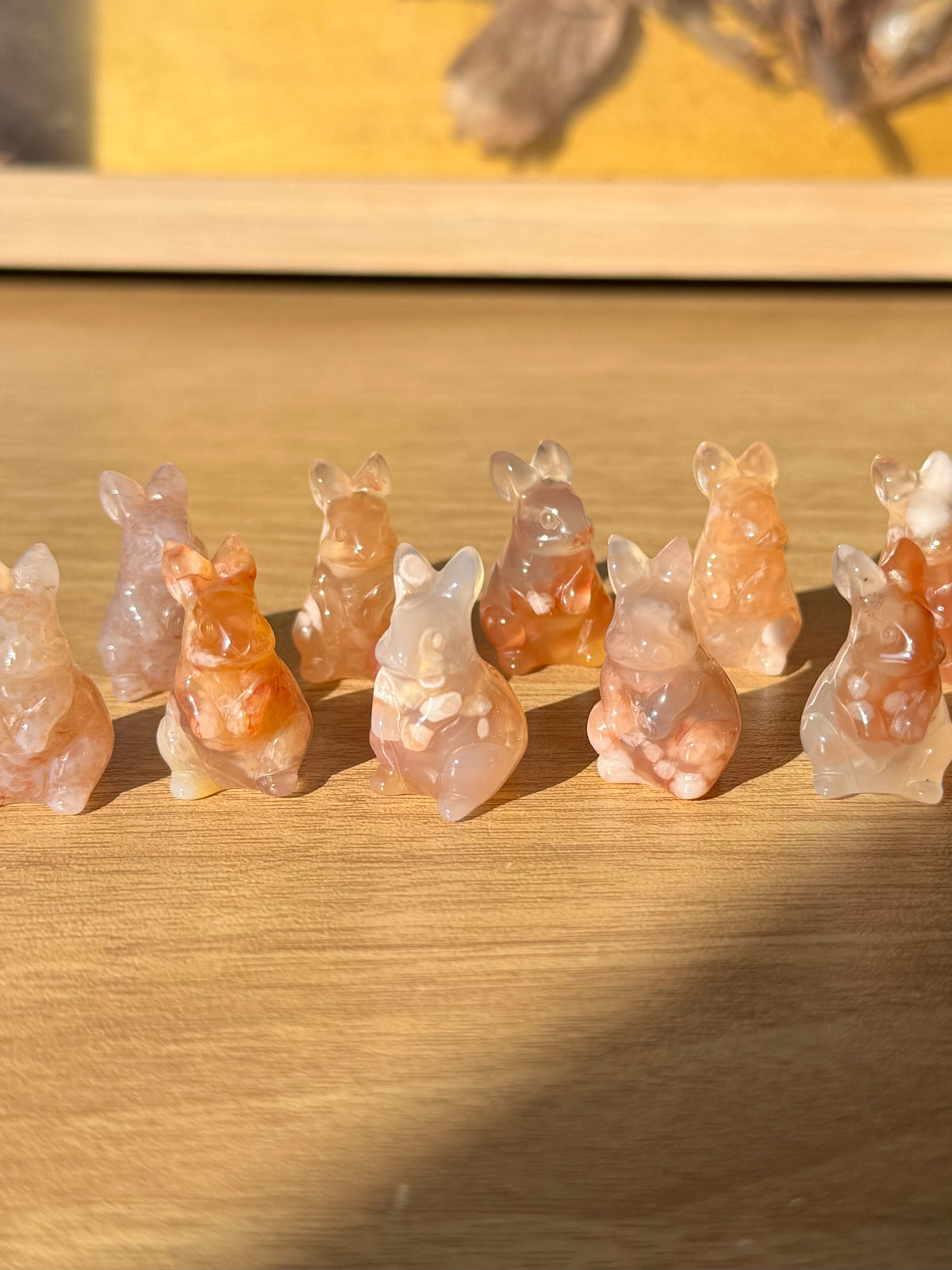 Mini Flower Agate Rabbit Carving | Intuitively Chosen