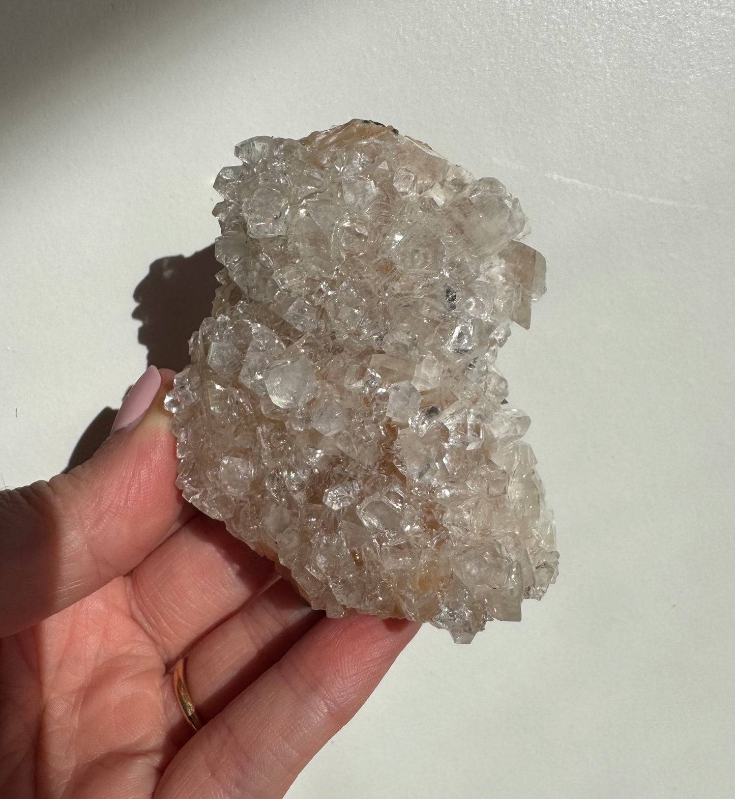 Peach Diamond Apophyllite Cluster/Specimen (B)