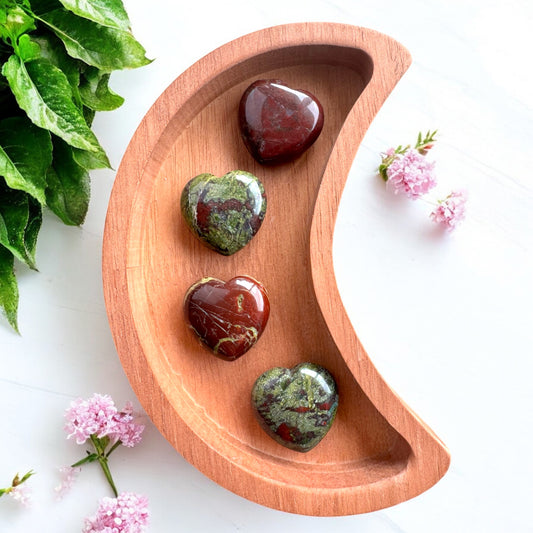 Bloodstone Heart Carvings