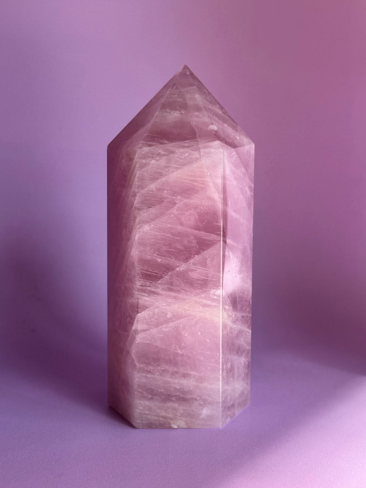 Lavender Rose Quartz Tower (Q)