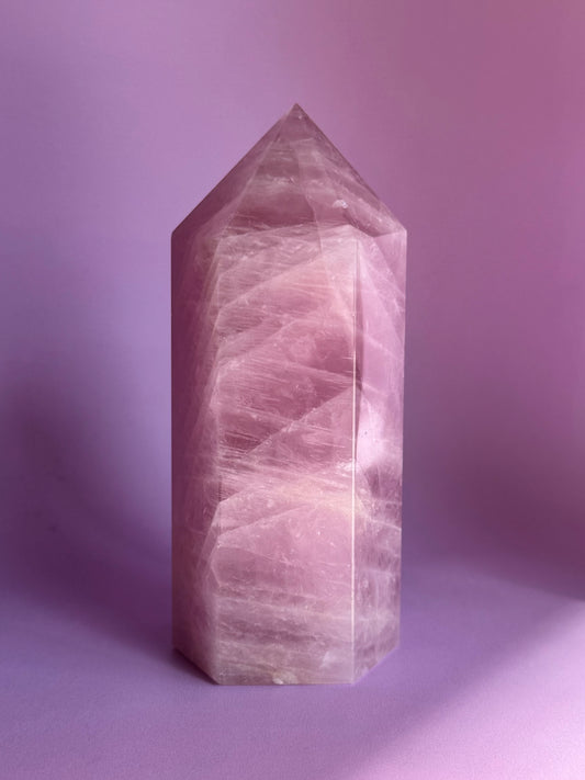 Lavender Rose Quartz Tower (Q)
