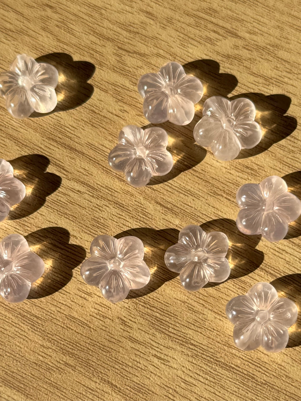 Rose Quartz Mini Flower Carving | Intuitively Chosen