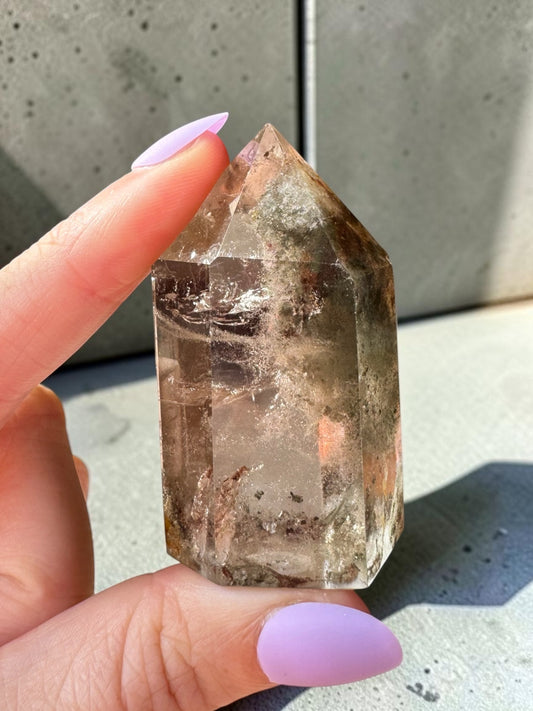 Garden Quartz (lodolite) Point