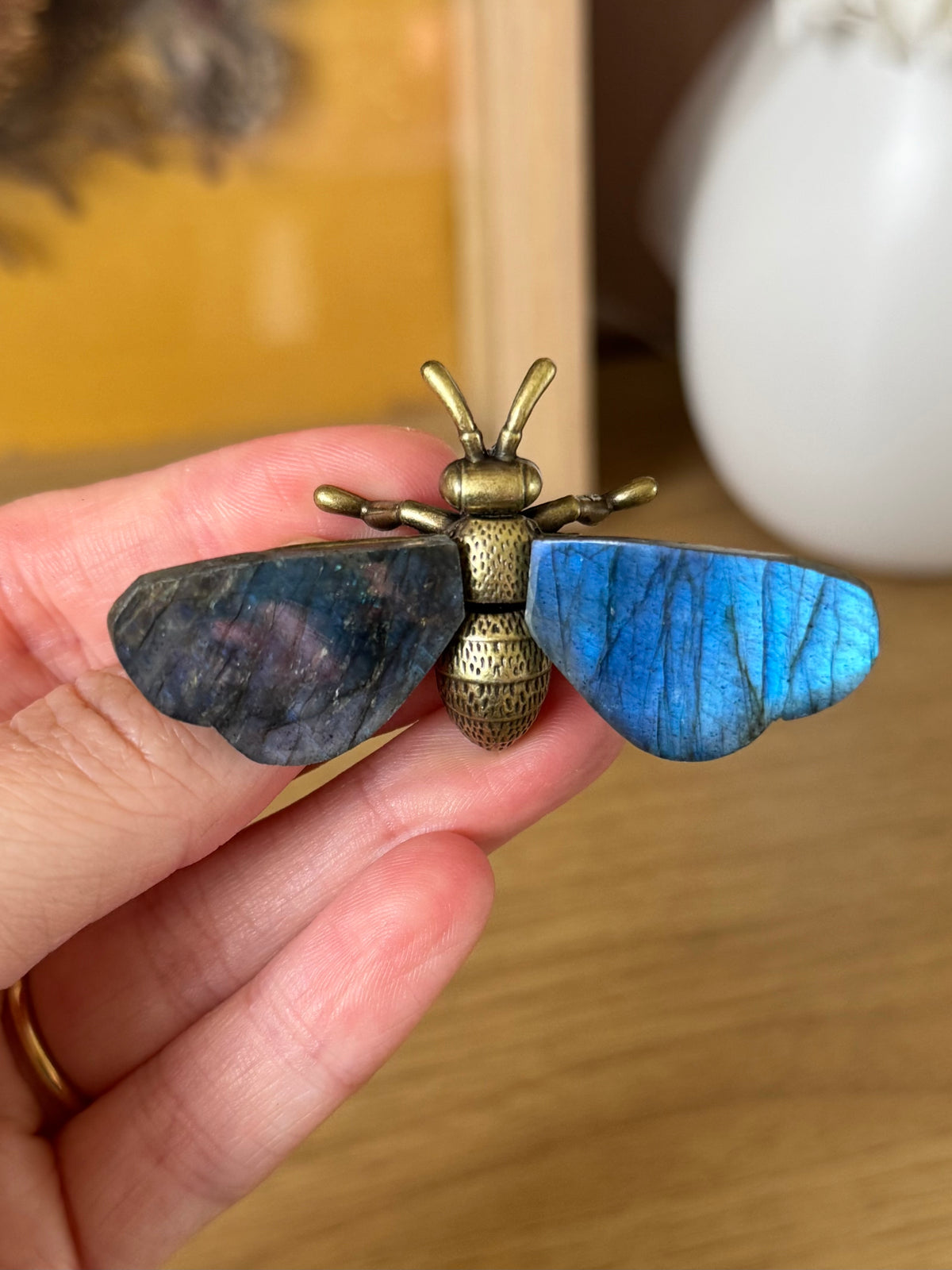 Labradorite Metal Bee
