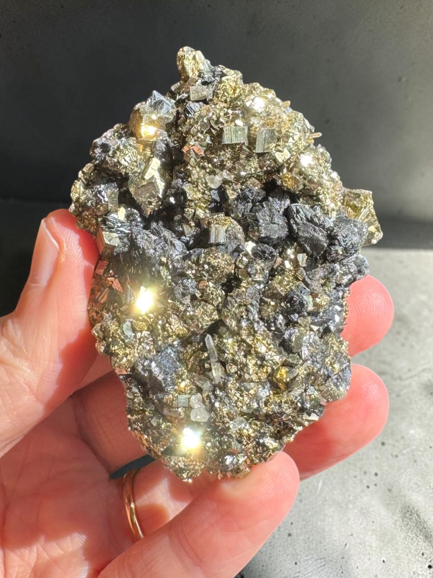 Pyrite with Sphalerite and Quartz Specimen ~ Bulgaria