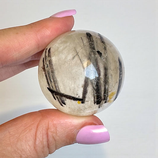 Tourmaline in Quartz Sphere 4cm (c)