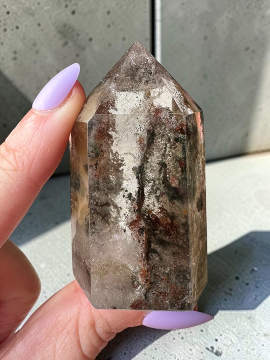 Garden Quartz (lodolite) Point
