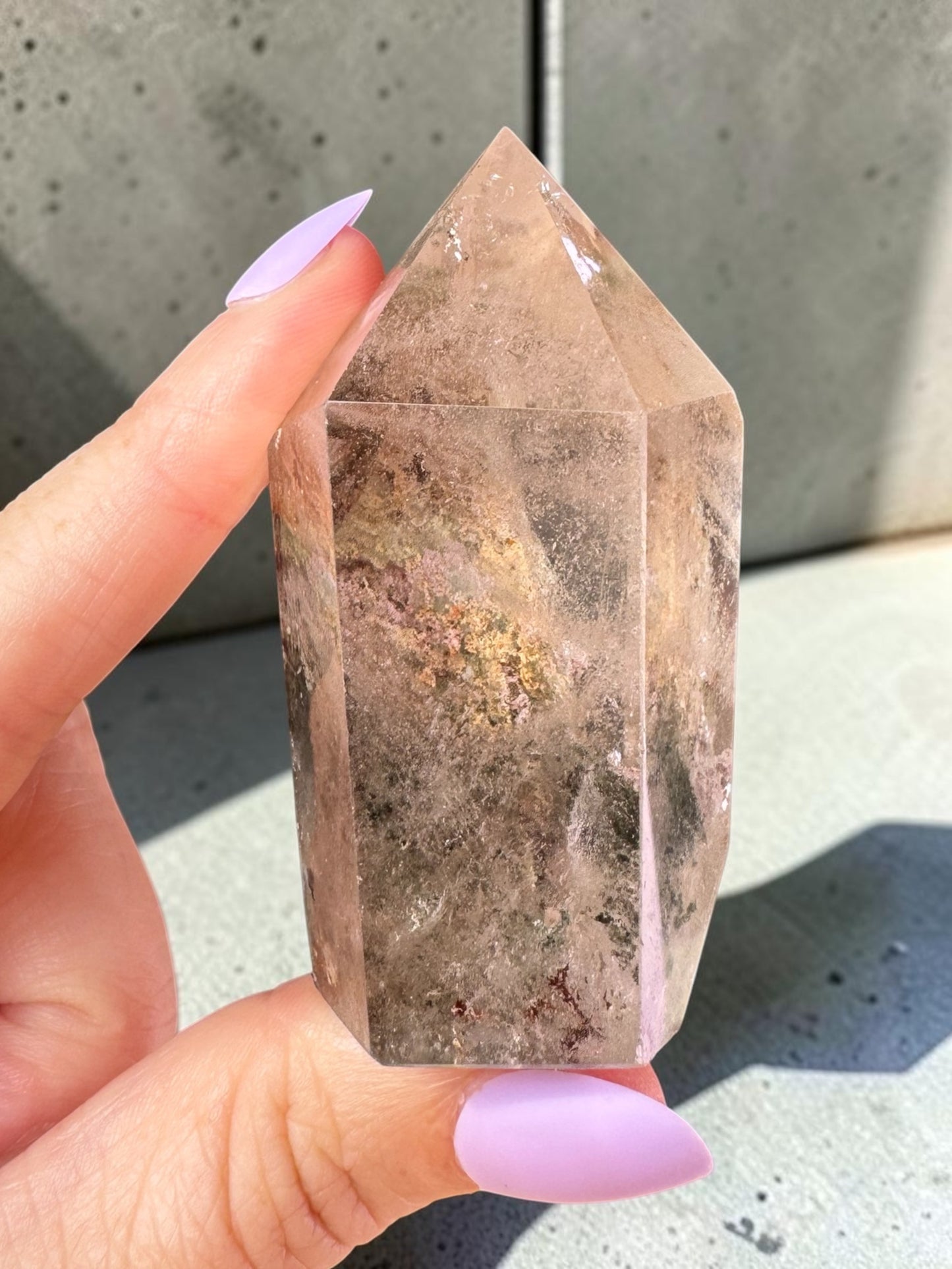 Garden Quartz (lodolite) Point