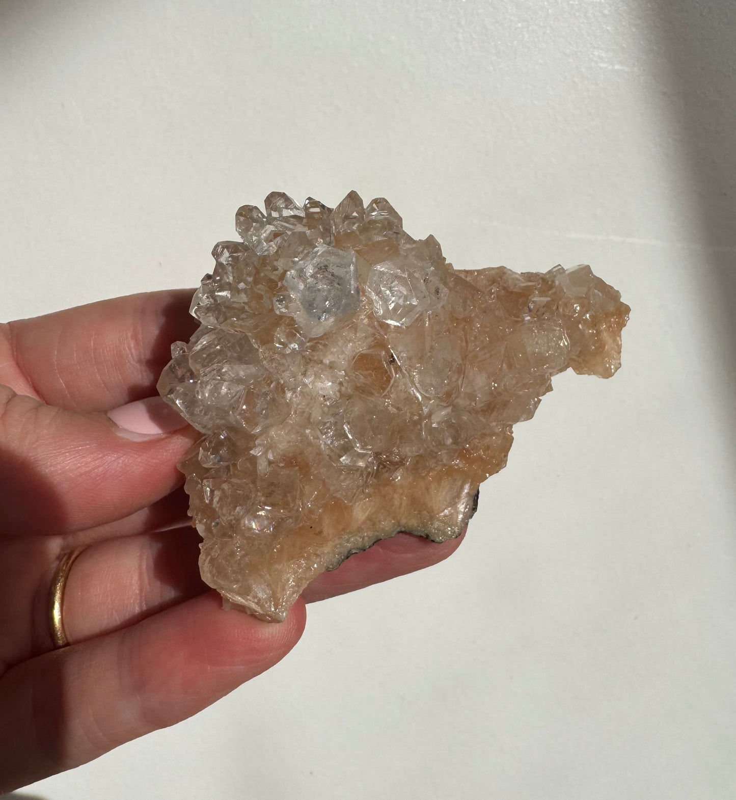 Peach Diamond Apophyllite Cluster/Specimen