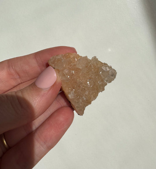 Peach Diamond Apophyllite Cluster/Specimen (B)