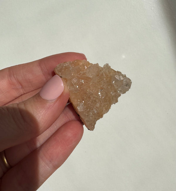 Peach Diamond Apophyllite Cluster/Specimen (B)