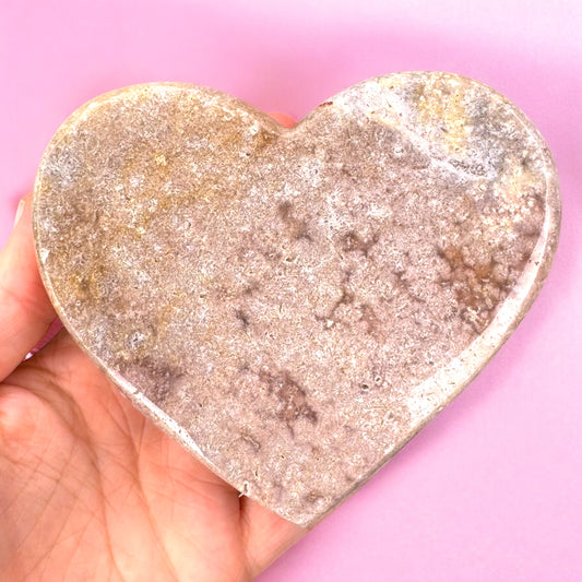 Pink Amethyst Heart (c)