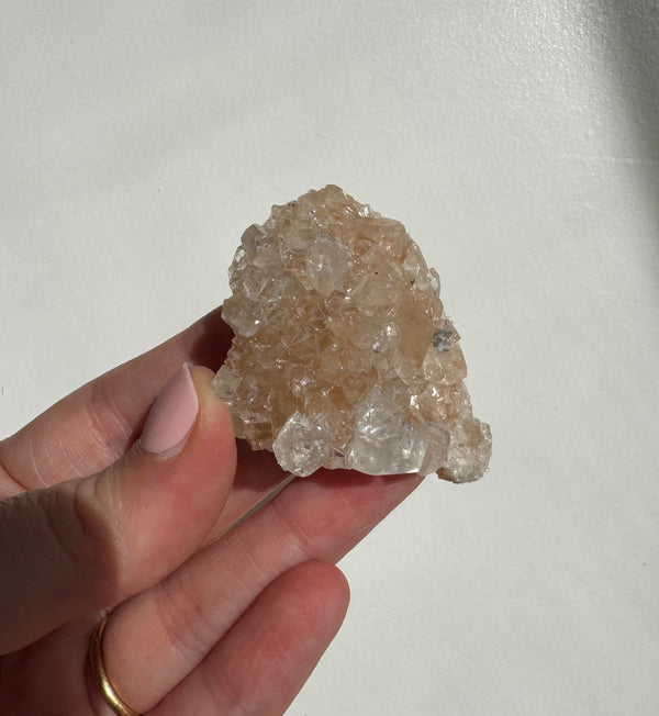 Peach Diamond Apophyllite Cluster/Specimen (C)