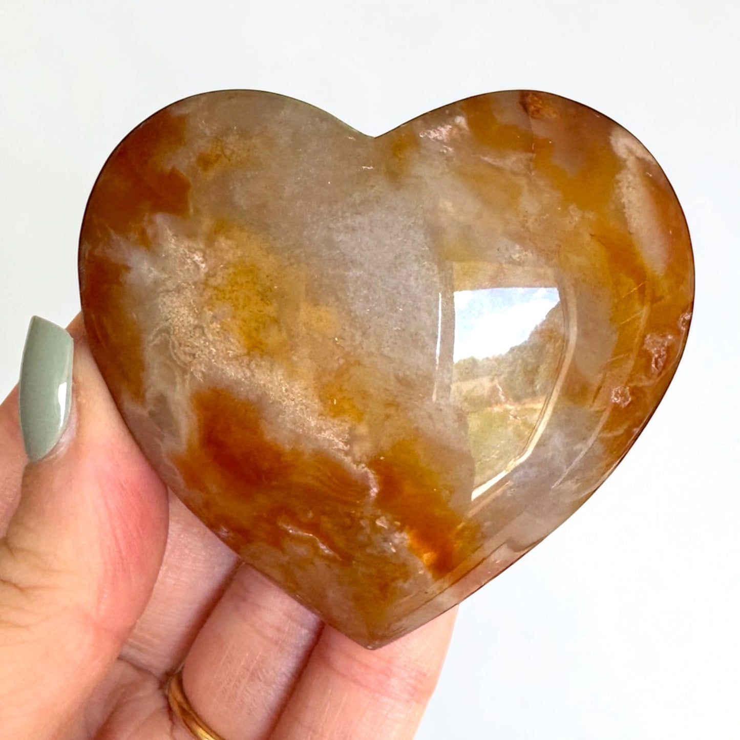 Carnelian Heart Carving