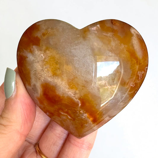Carnelian Heart Carving