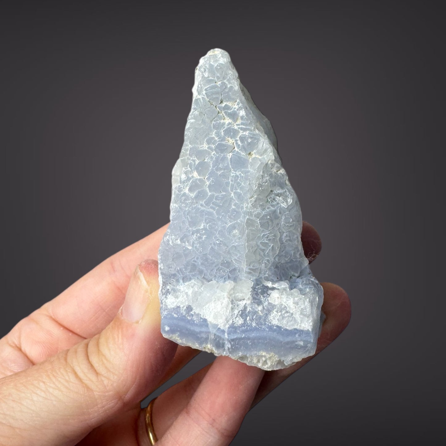 Blue Lace Agate Raw Druzy Cluster