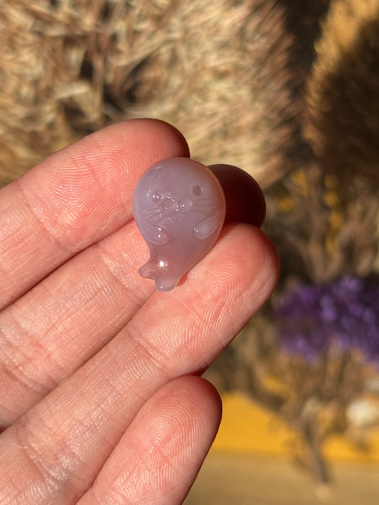 Alashan Agate Mini Seal Carving