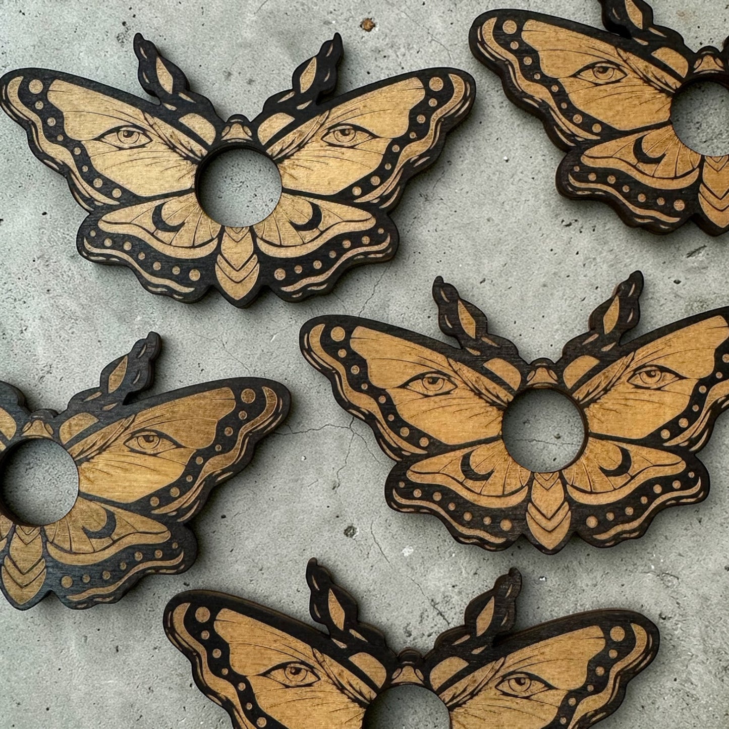 Butterfly Wooden Sphere Stand