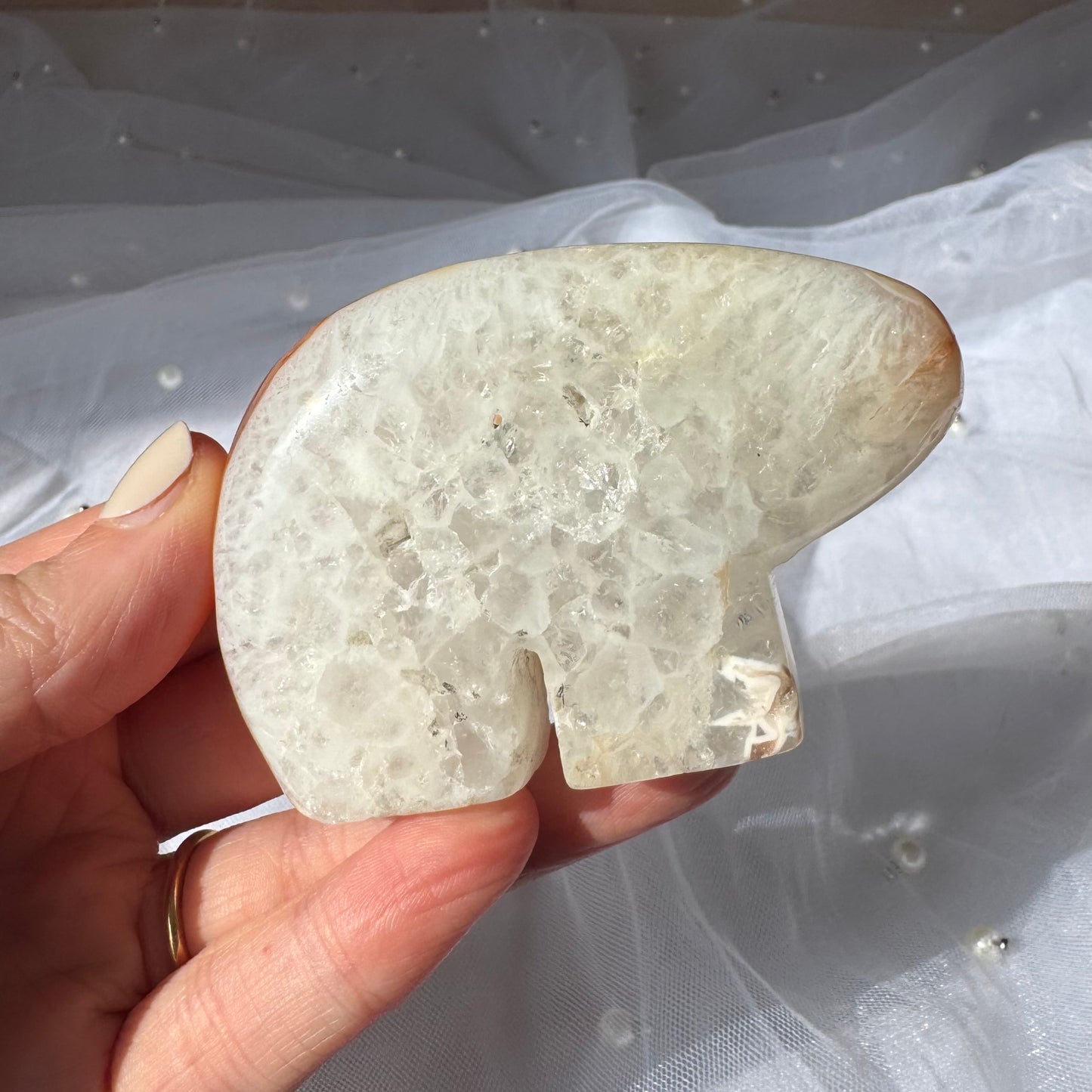 Carnelian Bear Carving