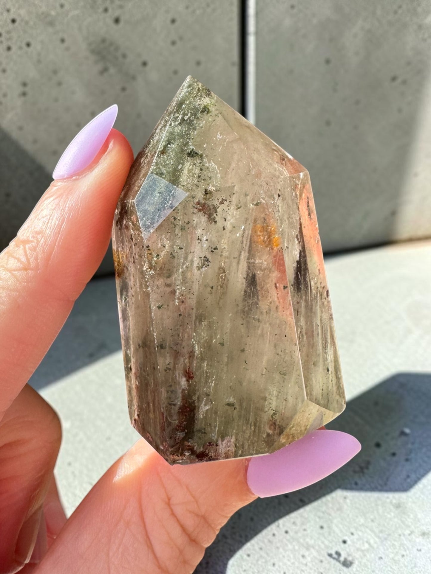 Garden Quartz (lodolite) Point