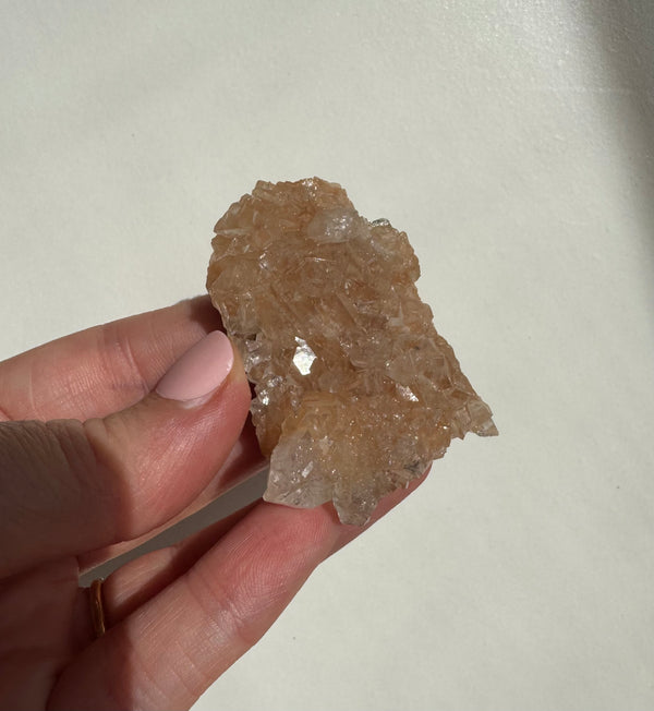 Peach Diamond Apophyllite Cluster/Specimen (B)