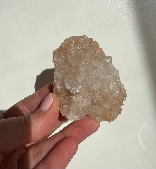 Peach Diamond Apophyllite Cluster/Specimen