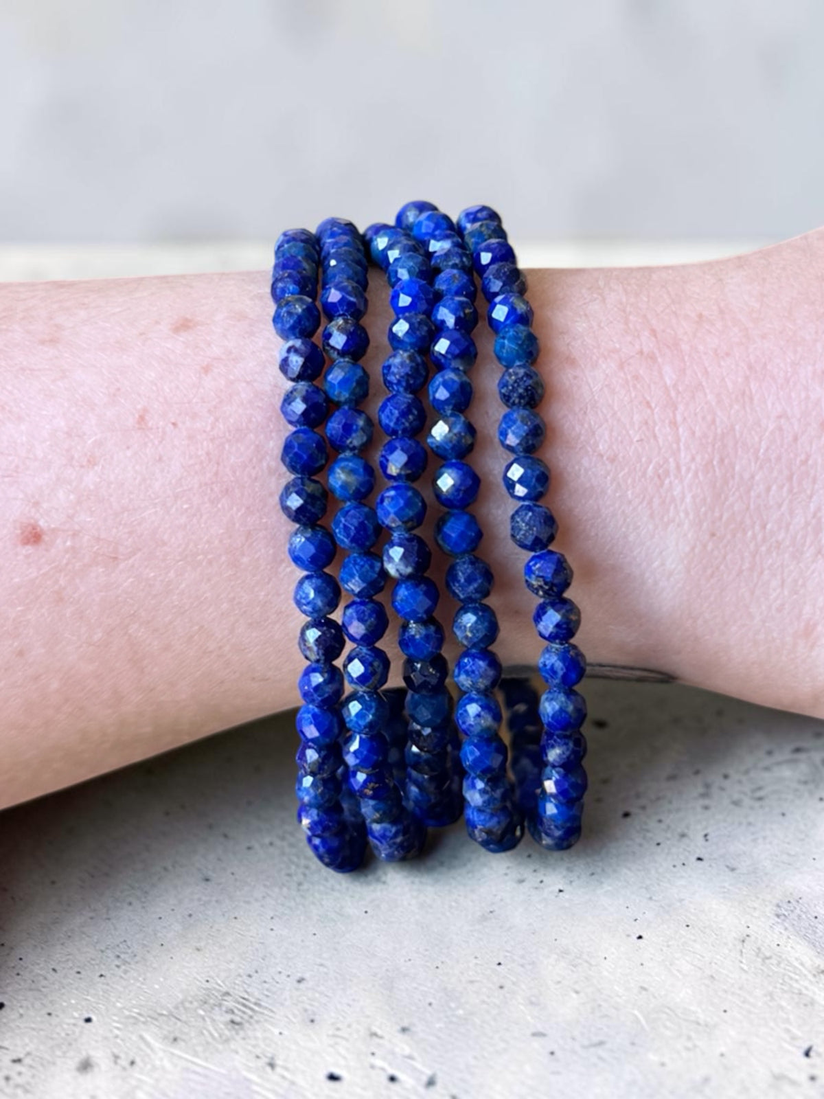 Lapis Lazuli Faceted Bead Bracelets