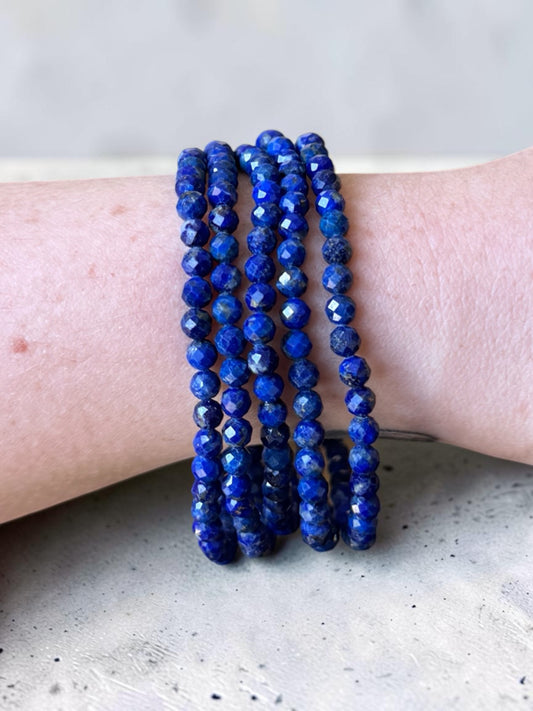 Lapis Lazuli Faceted Bead Bracelets
