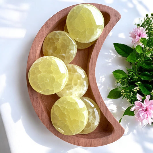 Lemon Calcite Flatstones | Intuitively Chosen