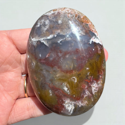 Plume Agate Palmstone