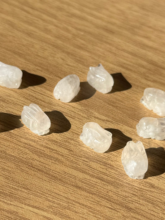 Moonstone Extra Mini Rabbit Carving | Intuitively Chosen