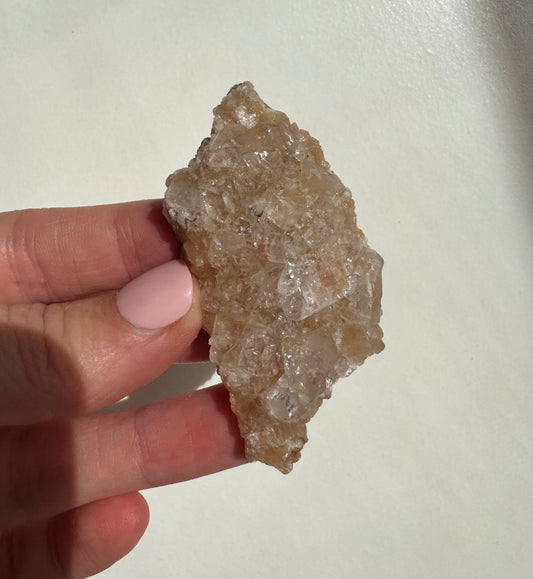 Peach Diamond Apophyllite Cluster/Specimen (E)