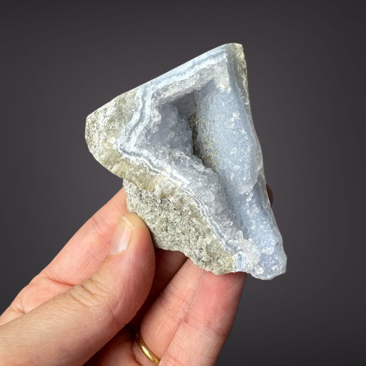 Blue Lace Agate Raw Druzy Cluster