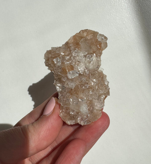 Peach Diamond Apophyllite Cluster/Specimen (B)