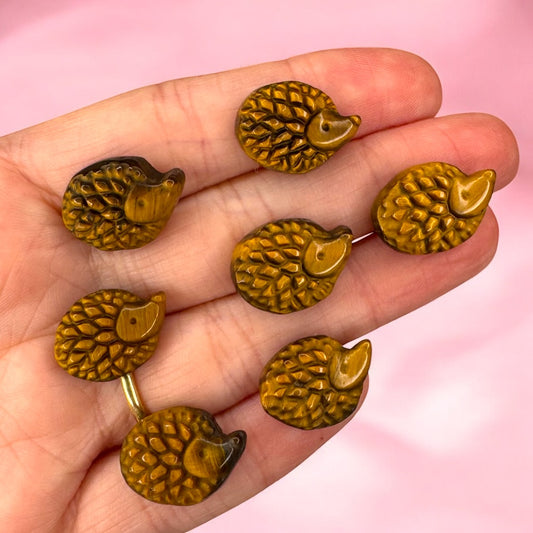 Tigers Eye Echidna Carving | Intuitively Chosen