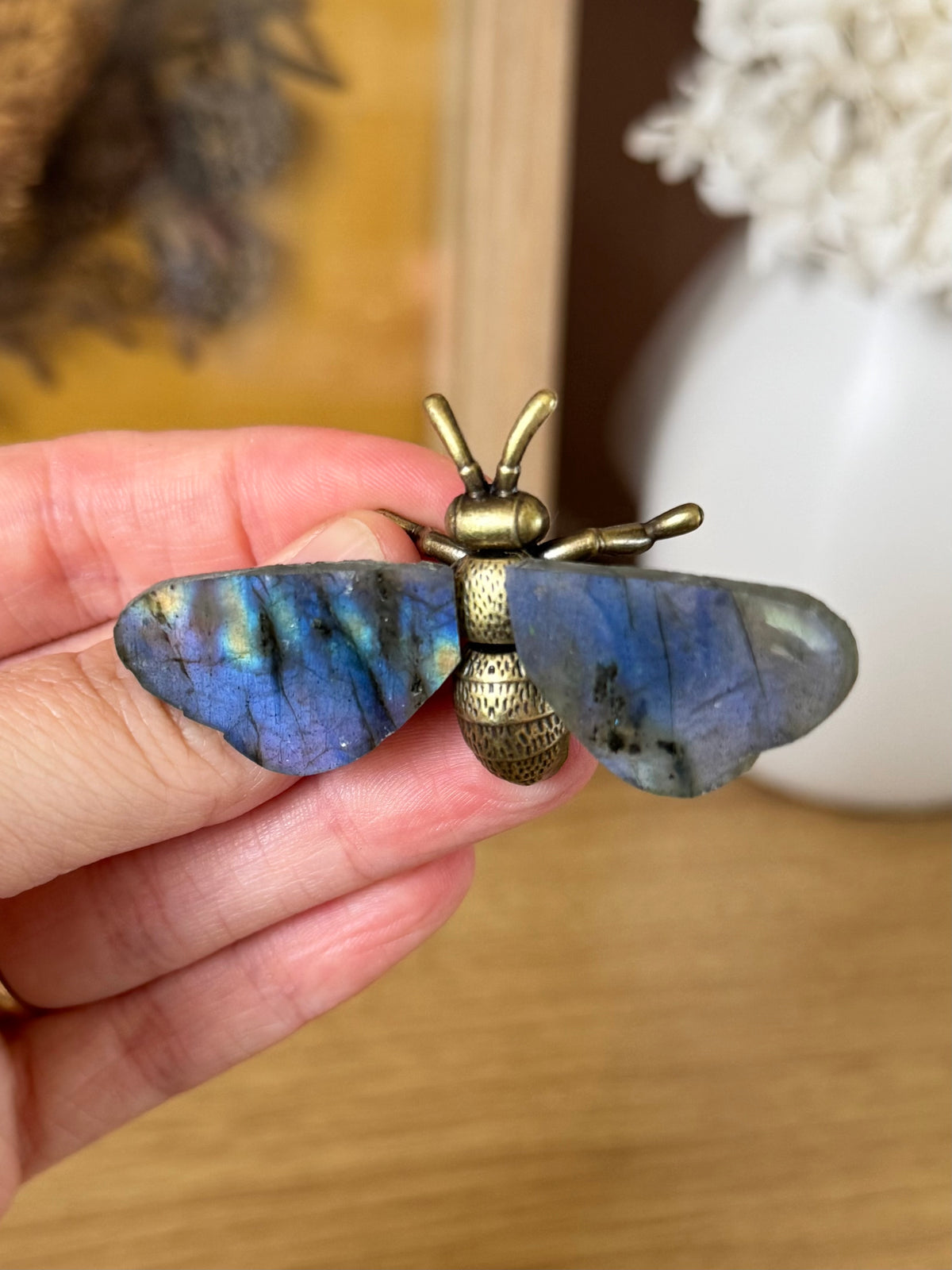 Labradorite Metal Bee
