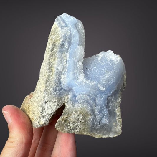 Blue Lace Agate Raw Druzy Cluster