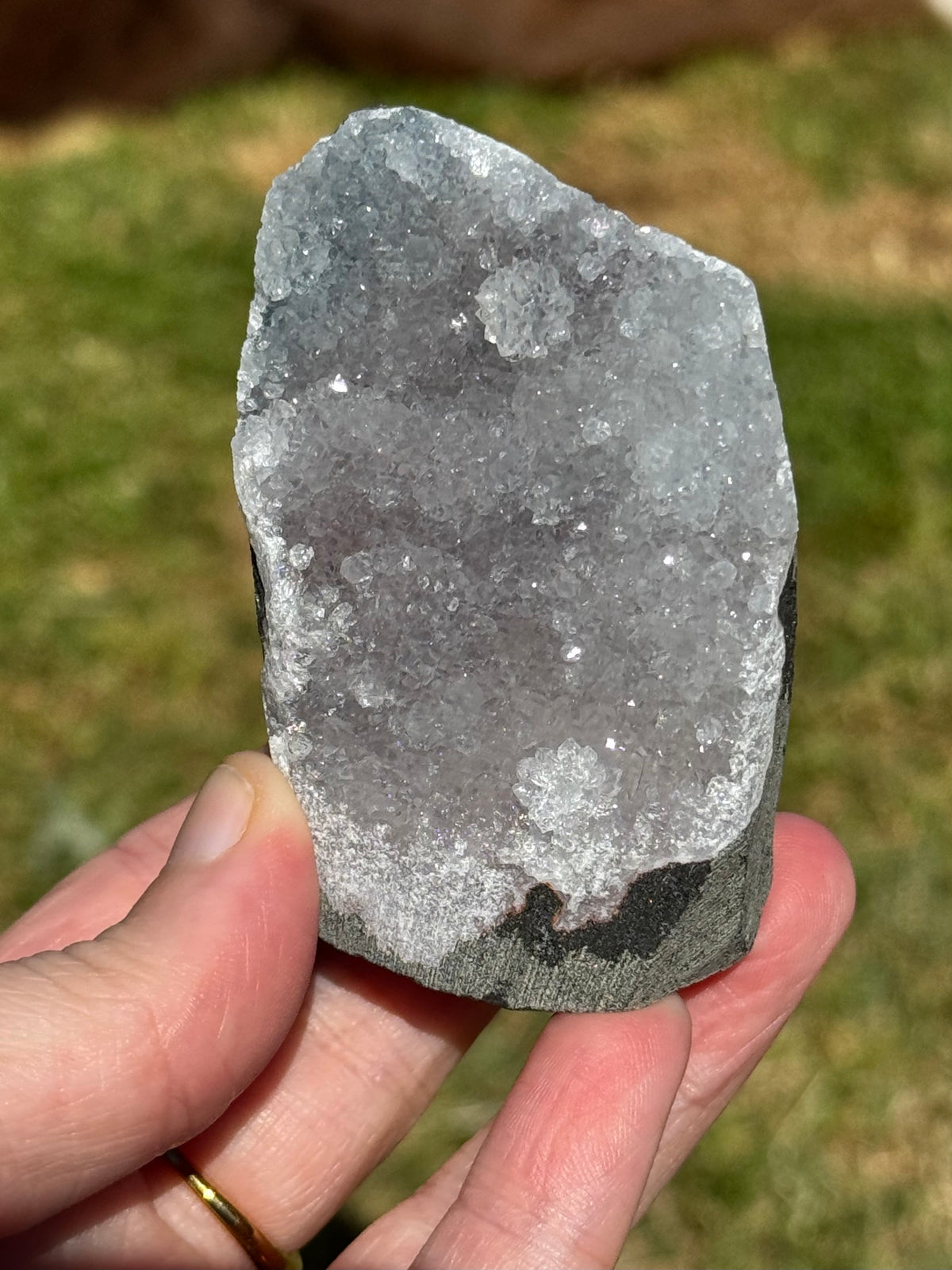 Pinky/Blurple Chalcedony Cluster