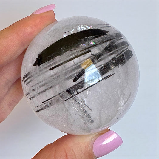 Tourmaline in Quartz Sphere 5.5cm