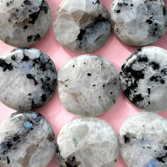 Rainbow Moonstone Flat Stones | Choose Your Own