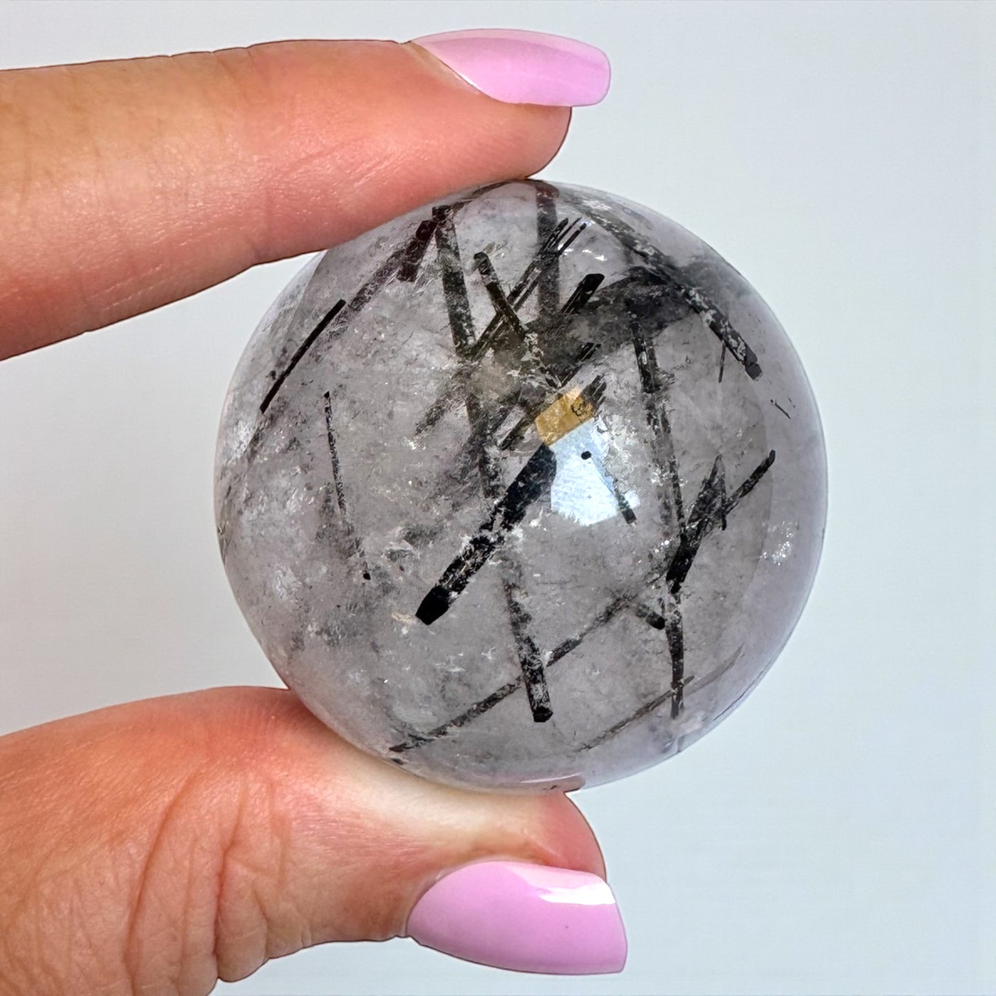 Tourmaline in Quartz Sphere 4cm