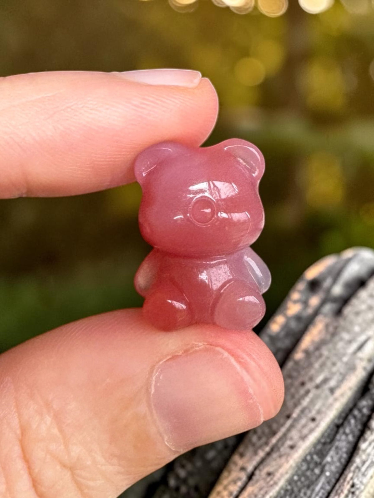 Alashan Agate Mini Bear Carving