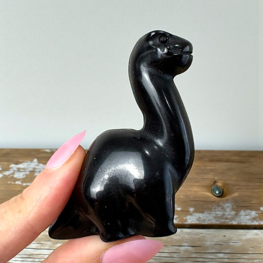 Obsidian Dino Carving
