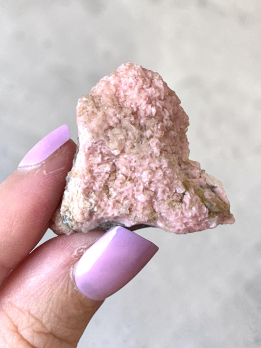 Rhodochrosite with Quartz Specimen - Bulgaria