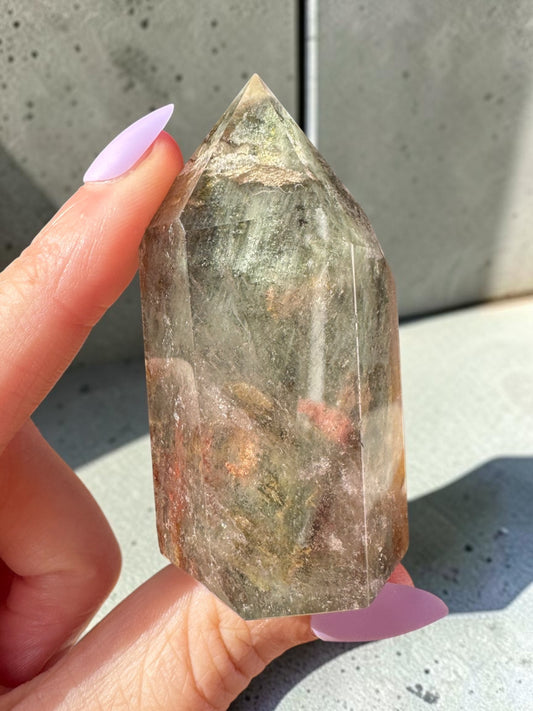 Garden Quartz (lodolite) Point